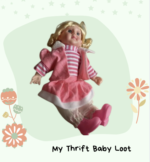 Preowned but unused NEW Doll